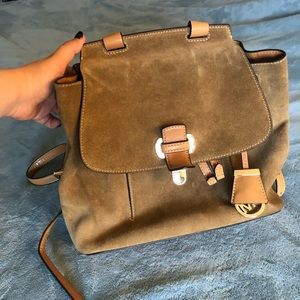 Michael Kors Leather/Suede Romy Backpack/Purse